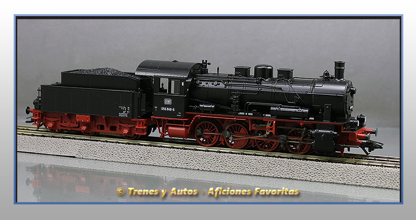 Locomotora vapor con ténder Serie BR-55 - DB